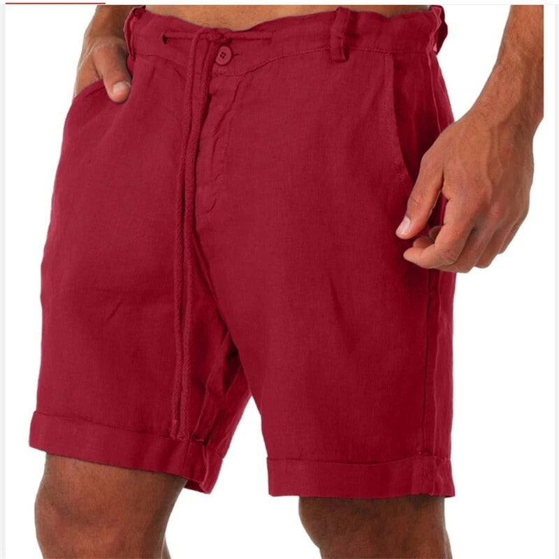 Iven Men's Casual Shorts – Lightweight Cropped Fit for Summer, Beach and City