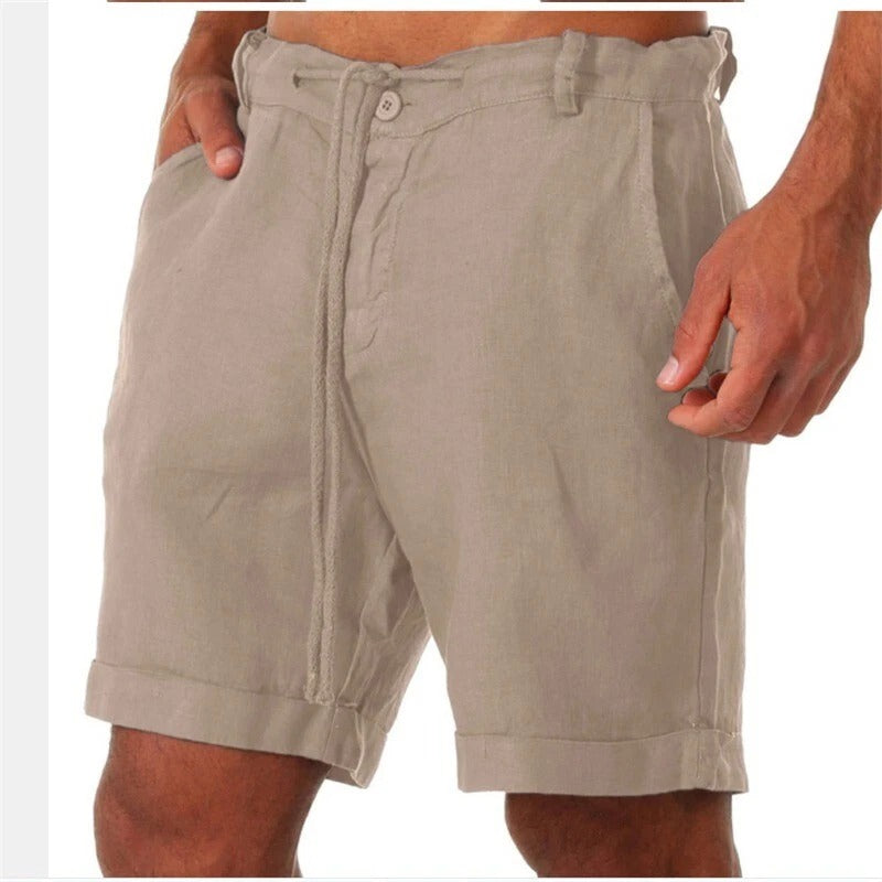 Iven Men's Casual Shorts – Lightweight Cropped Fit for Summer, Beach and City
